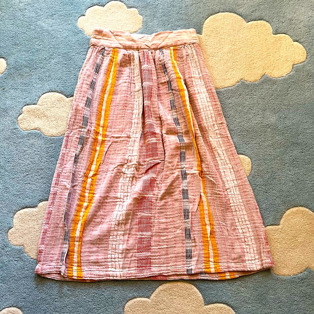 Ace&jig crayon midi skirt - handmade - 100% cotton- ooak- fits small-medium